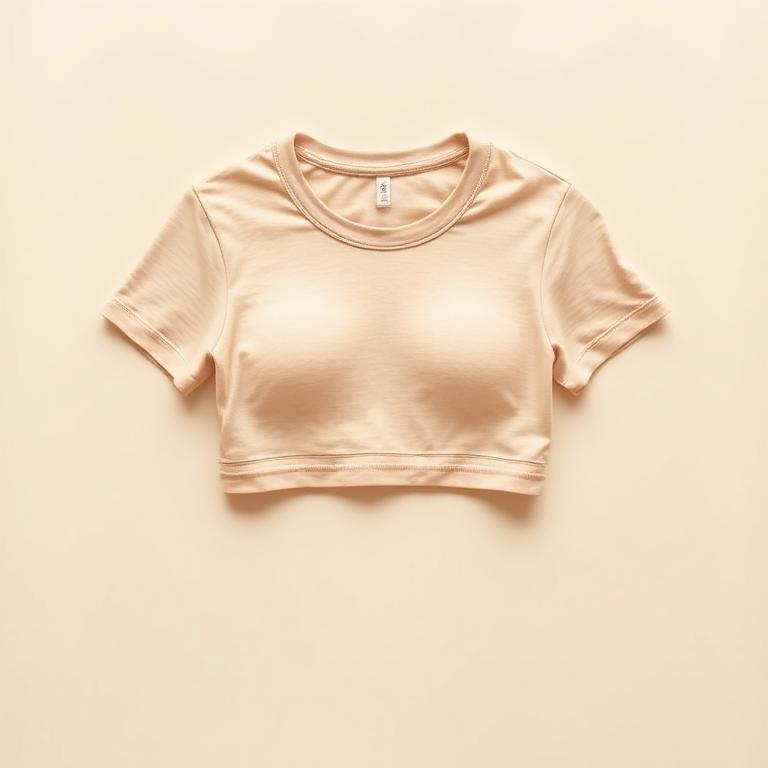 Camiseta Cropped Nude
